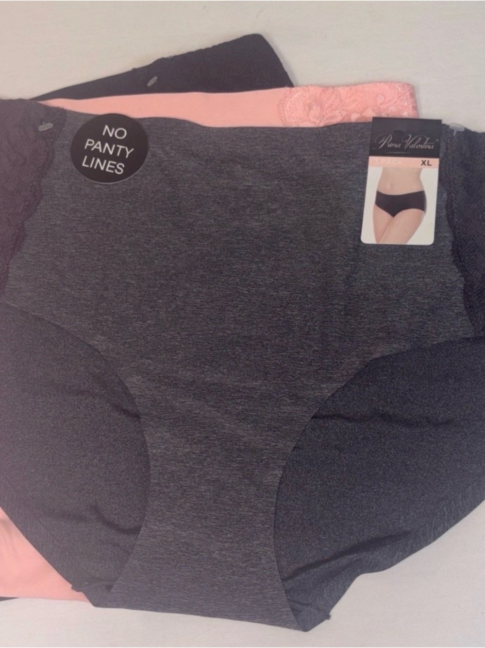 NWT 3-pack Prima Valentina Women’s No Panty Lines Hi-Cut Brief Panties 871158 - Picture 5 of 9